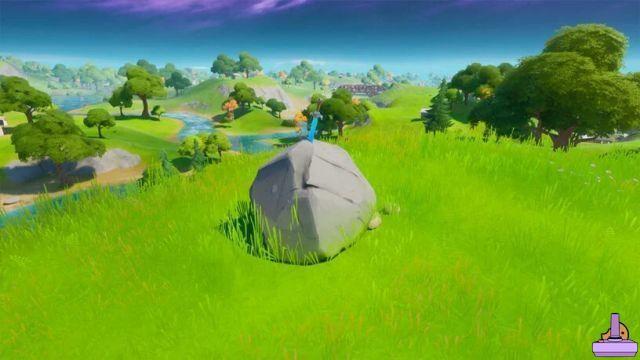 Fortnite: Look for Skye's sword in a stone in high places