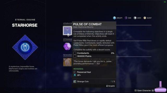 How to get weird coins for Starhorse in Destiny 2