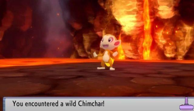 Localização de Pokemon BDSP Chimchar, como evoluir, tipo e habilidade