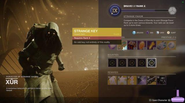 How to get the strange key in Destiny 2