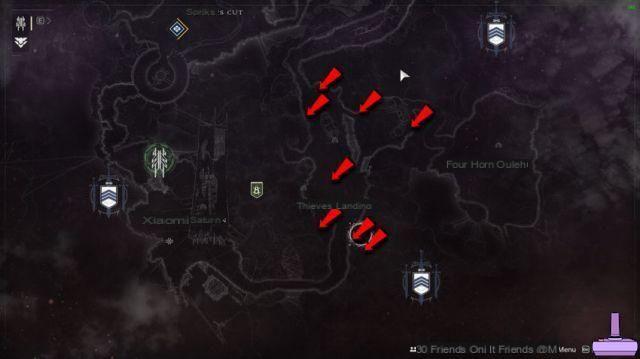 Destiny 2 - Tous les emplacements d'ancrage ascendants sur la rive enchevêtrée - Thieves Landing et Sorik's Cut