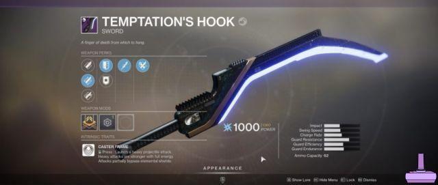 How to get the temptation hook in Destiny 2