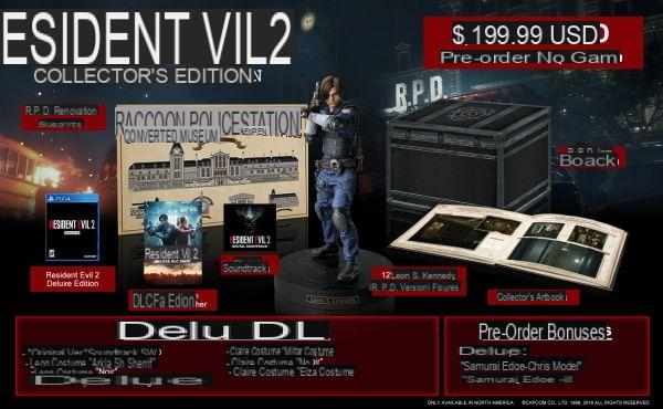 Novos detalhes e edição de colecionador para Resident Evil 2 Remake