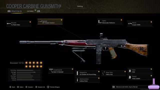 Best Cooper Carbine Gear in Call of Duty: Vanguard and Warzone Pacific