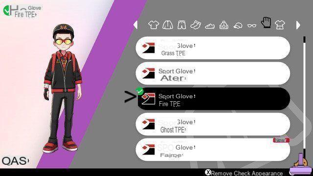 Pokemon Sword and shield clothes with a fiery spirit | Position of designer clothing in focus